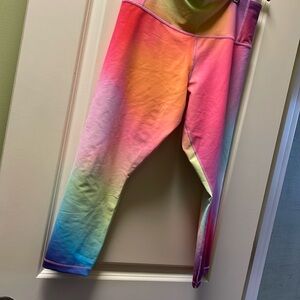 Rainbow Athleta capri leggings 🌈